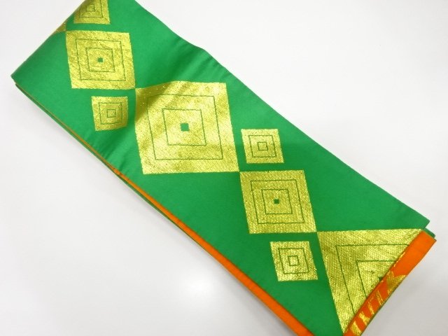 JAPANESE HANHABA OBI FOR DANCE / WOVEN RHOMBUS